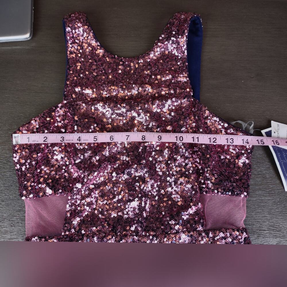 Dear Moon Ombre Sequin Sleeveless Bodycon Sheath Dress Size 7 Flawed - Picture 5 of 16